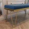 TOMYEUS Shoe Storage Bench Button-Tufted Storage Bench, Upholstered Bedroom Benches Velvet Footrest Stool Accent Bench for Entryway Dining Room Living Room Bedroom End of Bed Shoe Benches view 2