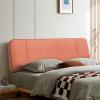 Wedge Headboard Cushion Sofa Bed Large Upholstered Headboard,Bed Backrest Reading Support Pillow Lumbar Pad with Removable Washable Cover,E,No headboard 70.8"/180cm view 1