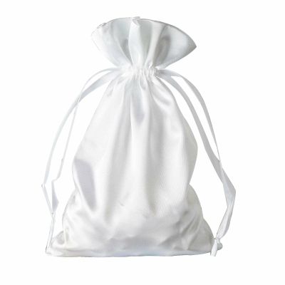 12 Pcs 6x9" White Satin Favor Bags Wedding Party Reception Favors