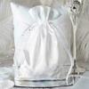 12 Pcs 6x9" White Satin Favor Bags Wedding Party Reception Favors view 3