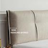 Headboard Cushion Reading Pillow Large Backrest Positioning Support Bolster Wall Pillow with Removable Cover Headboard Cover for Queen Size Bed,Blue,47.2"/120cm(Full) view 4