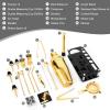 23 Piece Cocktail Shaker Set Bartender Kit with Acrylic Stand & Cocktail Recipes Booklet, Professional Bar Tools for Drink Mixing, Home, Bar, Party (Include 4 Whiskey Stones) - Gold view 2