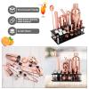 23 Piece Cocktail Shaker Set Bartender Kit with Acrylic Stand & Cocktail Recipes Booklet, Professional Bar Tools for Drink Mixing, Home, Bar, Party (Include 4 Whiskey Stones) - Gold Rose view 4