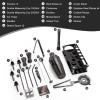 23 Piece Cocktail Shaker Set Bartender Kit with Acrylic Stand & Cocktail Recipes Booklet, Professional Bar Tools for Drink Mixing, Home, Bar, Party (Include 4 Whiskey Stones) - Black view 2