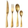 8 Piece Gold Silverware Set for 2,Modern Unique 18/10 Stainless Steel Flatware Cutlery Set, Eating Tableware Set,Vintage Luxury Style Cutlery Set for Home Restaurant Wedding Party view 1