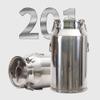 201 Stainless Steel Milk Can 5-58L Wine Pail Bottle/Tea Canister/Dairy Pot for Milk and Wine Liquid Storage, Easy to Clean / 11L view 4