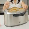 Kenmore Elite toaster 4-slice -wide slot countertop stainless steel Auto lift toasters, grill or toast bread bagel & buns, commercial easy tray clean function with compact pop up tostadora de pan view 2