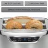 Kenmore Elite toaster 4-slice -wide slot countertop stainless steel Auto lift toasters, grill or toast bread bagel & buns, commercial easy tray clean function with compact pop up tostadora de pan view 3