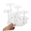 DECHOUS Action Figure Stand Acrylic Display Rack 1 Set Figure Display Stand Multi-layer Acrylic Display s Multi-layer Display Riser view 4