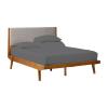 SlumberWell Top Split Cal King Sheets Sets for Adjustable Bed- 4 Piece Set Top Half Split Cal King Sheets for Lift Bed- Cotton, Flex Top Cal King Set Sheets 34" Split Head Up to 18 inch, Dark Grey view 1
