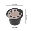 Reusable Coffee Capsules for coffee , Stainless Steel Coffee Capsule Pods Cup with Spoon Brush , 50ML Capsule Cup Refillable Coffee Pods(3 gold) view 4