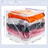 6 Packs Clear Zippered Storage Bags Sweater Moth Bags Plastic Storage for Blankets Clothes Bed Sheet Organizer with Zipper for Closet Linen Sweater Bed Sheet Clothes Pillow(12 x 12 x 12 Inch) view 2