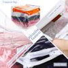 6 Packs Clear Zippered Storage Bags Sweater Moth Bags Plastic Storage for Blankets Clothes Bed Sheet Organizer with Zipper for Closet Linen Sweater Bed Sheet Clothes Pillow(12 x 12 x 12 Inch) view 3