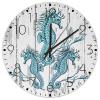 12" Wood Wall Clock Nautical Beach Ocean Theme Sea Horse Wall Decor for Garage Custom Turtle Sea Life Seaturtle Seahorse Wall Clocks Round Wooden Wall Clock Country for Indoor Washroom view 1