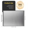 304 Stainless Steel Chopping Board, Cutting Boards Kitchen Double Sided Cutting Board 304 Stainless Steel PP Chopping Board for Home Kitchen(grey) view 4