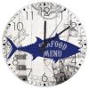 15 Inch Wood Wall Clocks Nautical Beach Ocean Theme Underwater Fish Home Decor for Patio Modern Shells Starfish Beach Coastal Wall Clocks Round Wooden Wall Clock Country for Church Girls Room view 1