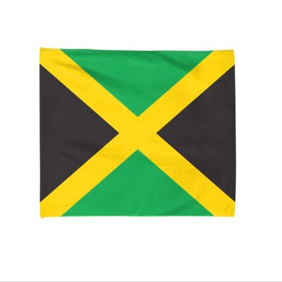 Jamaica Flag Beach Towel, 32"x 63" (80 x 160 cm) Soft Towel, 100% Cotton, Summer Gift