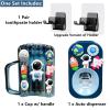 Automatic Toothpaste Dispenser & Toothpaste Holders and Wall Mounted Cup 3 Piece in a Set, is Wall Mounted for Bathroom,Toothpaste Squeezer for Kids & Family Shower by Mr. Thumbs(Navy Blue Set) view 4