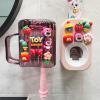 Automatic Toothpaste Dispenser & Toothpaste Holders and Wall Mounted Cup 3 Piece in a Set, is Wall Mounted for Bathroom,Toothpaste Squeezer for Kids & Family Shower by Mr. Thumbs(Pink Set) view 1