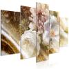 artgeist Textured Canvas Wall Art Flowers 80x40 in - 5pcs Painting Canvas Prints Picture Artwork Image Framed Modern Photo Wall Home - Peonies Roses Abstract b-C-10168-b-a view 1