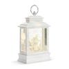 DEMDACO Distressed White Nativity LED 10 x 6.25 Acrylic Musical Snow Globe Christmas Lantern Plays Silent Night Away in A Manger view 2