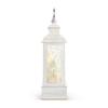 DEMDACO Distressed White Nativity LED 10 x 6.25 Acrylic Musical Snow Globe Christmas Lantern Plays Silent Night Away in A Manger view 3