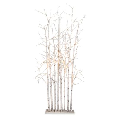 Anderson's Small Lighted Birch Tree Cluster, Fake Trees, Wedding Decorations