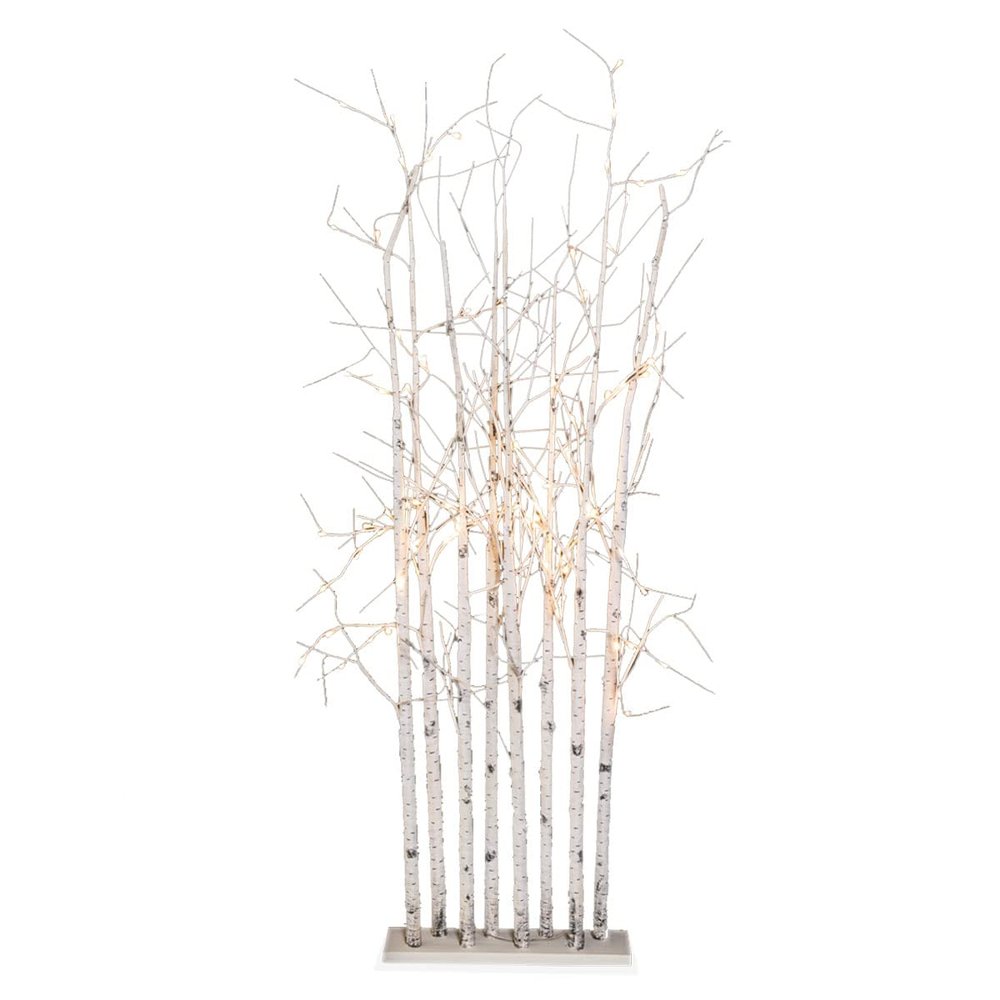 Anderson's Small Lighted Birch Tree Cluster, Fake Trees, Wedding Decorations