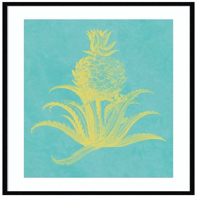 Amanti Art Framed Wall Art Print 41x33 Pineapple Frais II by Vision Studio, Cuisine Wall Art, Vintage Decor, X-Large Poster Painting Artwork for Living Room, Bedroom, Bathroom, Kitchen, Office or