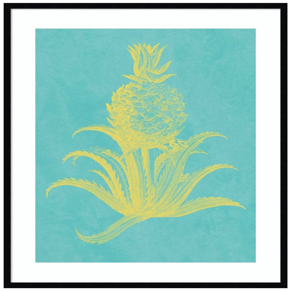 Amanti Art Framed Wall Art Print 41x33 Pineapple Frais II by Vision Studio, Cuisine Wall Art, Vintage Decor, X-Large Poster Painting Artwork for Living Room, Bedroom, Bathroom, Kitchen, Office or