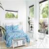 C&F Home Palazzo 3-Piece Full/Queen Quilt Set With 2 Standard Shams Watercolor Coastal Nautical Blue And Green Hue Cool Fern Botanical Tropical Pattern Reversible Medallion Patterns Full/Queen 3 Piece view 3
