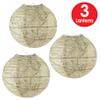 Beistle 3 Piece Bon Voyage Around The World Party Decorations Travel Themed Hanging Paper Lanterns view 2
