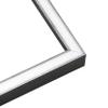 11x14 Frame Brushed Silver Solid Wood Picture Frame | 0.75 Inch Moulding Width | Rabbet Depth 0.75 Inches | Shadow Box with UV Acrylic Plexiglass, Foam Board Backing & Hanging Hardware view 2