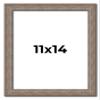 11x14 Knotty Brown Real Wood Picture Frame Width 1.25 Inches | Interior Frame Depth 0.5 Inches | Holden Distressed Photo Frame Complete with UV Acrylic, Foam Board Backing & Hanging Hardware view 1