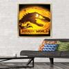 Trends International Jurassic World: Dominion - Logo One Sheet Wall Poster, 22.375" x 34", Gold Framed Version view 2