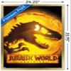 Trends International Jurassic World: Dominion - Logo One Sheet Wall Poster, 22.375" x 34", Gold Framed Version view 3