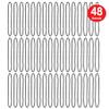Beistle Black Party Beads  48 Pack, Small Round Plastic Bead Necklaces, Classic Solid Color Celebration Wear & Event Accessories for Graduation Parties, Halloween, New Years Eve Celebrations, 33 view 2