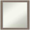 Amanti Art Brown Bathroom Mirror for Over Sink, 27x21 Eva Brown Narrow Rectangle Vanity Mirror, Medium Country Rustic Frame, Hangs Horizonally and Vertically, Bathroom Wall Decor, Non-Beveled Edge view 1