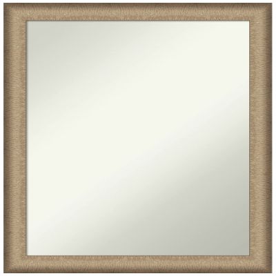Amanti Art Bronze Bathroom Mirror for Over Sink, 27x21 Elegant Brushed Bronze Narrow Rectangle Vanity Mirror, Medium Casual Frame, Hangs Horizonally and Vertically, Bathroom Wall Decor, Non-Beveled