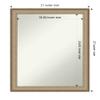 Amanti Art Bronze Bathroom Mirror for Over Sink, 27x21 Elegant Brushed Bronze Narrow Rectangle Vanity Mirror, Medium Casual Frame, Hangs Horizonally and Vertically, Bathroom Wall Decor, Non-Beveled view 4