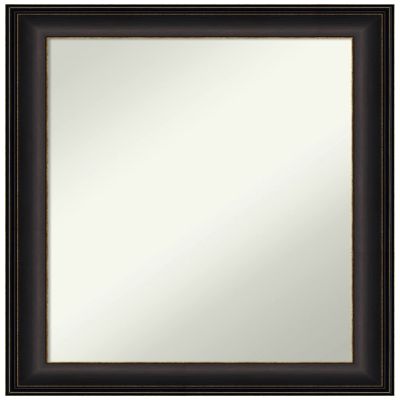 Amanti Art Bronze Bathroom Mirror for Over Sink, 29x23 Trio Oil Rubbed Bronze Rectangle Vanity Mirror, Medium Traditional Frame, Hangs Horizonally and Vertically, Bathroom Wall Decor, Non-Beveled Edge