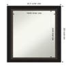 Amanti Art Bronze Bathroom Mirror for Over Sink, 29x23 Trio Oil Rubbed Bronze Rectangle Vanity Mirror, Medium Traditional Frame, Hangs Horizonally and Vertically, Bathroom Wall Decor, Non-Beveled Edge view 4
