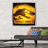 Trends International Jurassic World: Dominion - Logo One Sheet Wall Poster, 22.375" x 34", Silver Framed Version view 2
