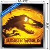 Trends International Jurassic World: Dominion - Logo One Sheet Wall Poster, 22.375" x 34", Silver Framed Version view 3