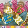 Flip Flop Welcome Summer Wreath Handmade Deco Mesh Available in 24 inch and 28 inch diameters view 4