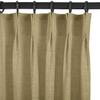 Gewvary Pinch Pleat Curtain, 72 W x 100 L inch Light Filtering Linen Curtain Drape Panel for Living Room and Silding Door (1 Panel, Khaki Yellow) view 2