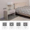 Zerodeko 1set Bed Frame Stabilizer Tool Headboard Stopper for Wall Protection Anti-Squeak Fixer Easy Install for Bedrooms Living Rooms and Hotels Extra view 2