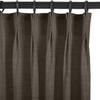 Gewvary Pinch Pleat Curtain, 72 W x 100 L inch Light Filtering Linen Curtain Drape Panel for Living Room and Silding Door (1 Panel, Chocolate Tart) view 2