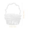 DECHOUS Beautiful Lace Wedding Basket Handheld Flower Basket for Decor Ideal for Wedding Party Decorations view 2