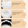 DECHOUS Beautiful Lace Wedding Basket Handheld Flower Basket for Decor Ideal for Wedding Party Decorations view 4